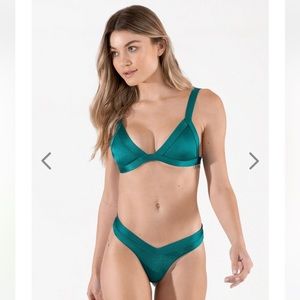 ONEONE Swimwear Cameron Top in Emerald